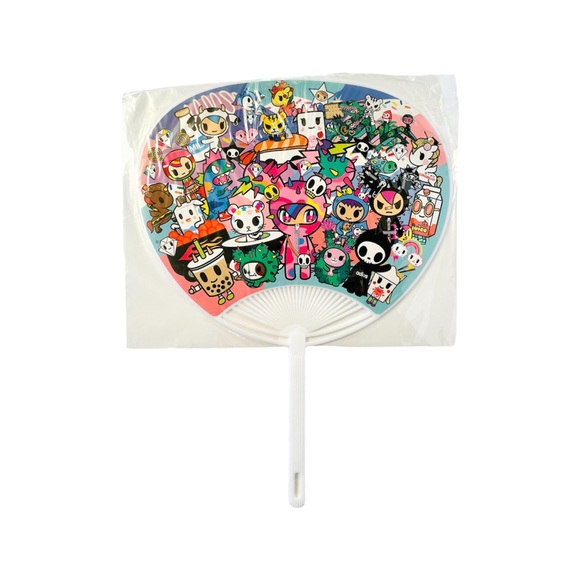 Tokidoki Hand Fans Unicorno Donutella Cactus Cute Colorful Designs Lot of 4 NEW - Picture 7 of 9